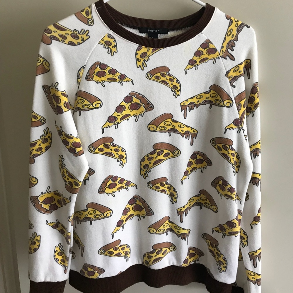 ✨🍕Pizza print crewneck🍕✨